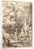 Holy Family with God the Father and Angels, 17th century by Giulio Carpioni