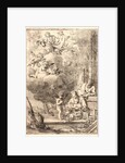 Holy Family with God the Father and Angels, 17th century by Giulio Carpioni
