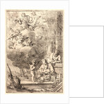 Holy Family with God the Father and Angels, 17th century by Giulio Carpioni