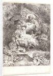 God the Father and the Holy Spirit, Watching over the Newborn Child (Dieu le père considérant son fils, nouvellement né), ca. 1645 by Giovanni Benedetto Castiglione