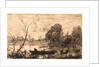 Ville d'Avray: Boatman on Pond (Evening), 1862 by Jean-Baptiste-Camille Corot
