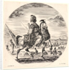 Cavalier nègre allant vers la droite, 1651 by Stefano Della Bella