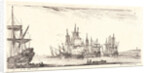 Plusieurs vaisseaux en rade, 1644 by Stefano Della Bella