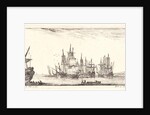 Plusieurs vaisseaux en rade, 1644 by Stefano Della Bella
