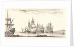 Plusieurs vaisseaux en rade, 1644 by Stefano Della Bella