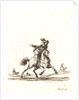 Cavalier qui court vers le devant, 1642- 1645 by Stefano Della Bella