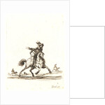 Cavalier qui court vers le devant, 1642- 1645 by Stefano Della Bella
