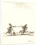 Deux cavaliers se battant au pistolet, 1642-1645 by Stefano Della Bella