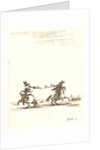 Deux cavaliers se battant au pistolet, 1642-1645 by Stefano Della Bella