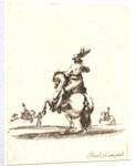 Cavalier vu par derriere, 1642-1645 by Stefano Della Bella
