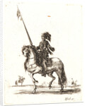 Cuirassier sur son cheval, 1642-1645 by Stefano Della Bella