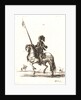 Cuirassier sur son cheval, 1642-1645 by Stefano Della Bella