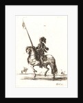 Cuirassier sur son cheval, 1642-1645 by Stefano Della Bella