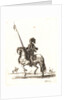 Cuirassier sur son cheval, 1642-1645 by Stefano Della Bella