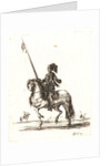 Cuirassier sur son cheval, 1642-1645 by Stefano Della Bella