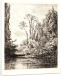 The Fishing Pool (The Vierge Islands at Bezons), 1850 by Charles François Daubigny