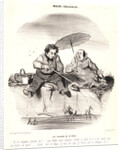 Les Plaisirs de la Pêche (The Pleasures of Fishing), 1842 by Honoré Daumier