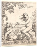 Adam and Eve, 17th century by Simone Cantarini