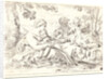 The Holy Family and St. Elizabeth and St. John, 17th century by Simone Cantarini