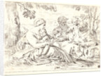 The Holy Family and St. Elizabeth and St. John, 17th century by Simone Cantarini