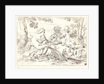 The Holy Family and St. Elizabeth and St. John, 17th century by Simone Cantarini