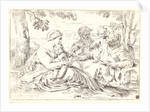 The Holy Family and St. Elizabeth and St. John, 17th century by Simone Cantarini