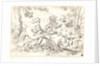 The Holy Family and St. Elizabeth and St. John, 17th century by Simone Cantarini