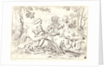 The Holy Family and St. Elizabeth and St. John, 17th century by Simone Cantarini