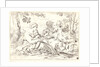 The Holy Family and St. Elizabeth and St. John, 17th century by Simone Cantarini
