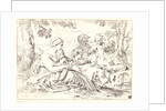 The Holy Family and St. Elizabeth and St. John, 17th century by Simone Cantarini