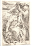 The Holy Family, 17th century by Simone Cantarini