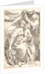 The Holy Family, 17th century by Simone Cantarini