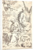 Rest in Egypt, 17th century by Simone Cantarini