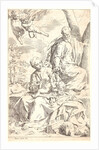 Rest in Egypt, 17th century by Simone Cantarini