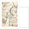 Rest in Egypt, 17th century by Simone Cantarini