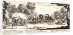 Highway Robbery and Murder (L'Attaque de la Diligence), 1633 by Jacques Callot