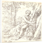 St. John the Baptist in the Desert, 17th century by Simone Cantarini