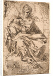 The Virgin and Child on a Cloud, 17th century by Simone Cantarini