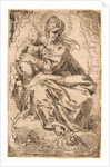 The Virgin and Child on a Cloud, 17th century by Simone Cantarini
