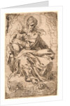 The Virgin and Child on a Cloud, 17th century by Simone Cantarini