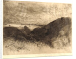 The Cliff, Bay of St. Malo (La Falaise, Baie de St. Malo), 1886 by Félix Hilaire Buhot