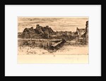 The Large Thatched Cottages (Les Grandes Chaumières), 19th century by Félix Hilaire Buhot