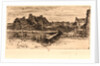 The Large Thatched Cottages (Les Grandes Chaumières), 19th century by Félix Hilaire Buhot