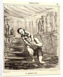 Le premier bain, 1865 by Honoré Daumier