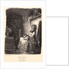 Marguerite at Her Spinning Wheel (Marguerite au rouet), 1828 by Eugène Delacroix