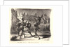 Duel of Faust and Valentin (Duel de Faust et de Valentin), 1828 by Eugène Delacroix