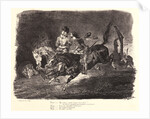 Faust and Mephistopheles Galloping on the Night of the Sabbath (Faust et Méphistophélès galopant dans la nuit du Sabbat), 1828 by Eugène Delacroix