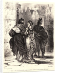 Faust Trying to Seduce Marguerite (Faust cherchant à séduire Marguerite), 1828 by Eugène Delacroix