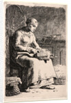 The Wool Carder (La Cardeuse), 1855-1856 by Jean-François Millet