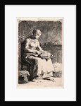 The Wool Carder (La Cardeuse), 1855-1856 by Jean-François Millet